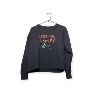 Women’s Anthropologie Phthalo Ruth x Maeve Bonne Anne Varsity Pullover, size S